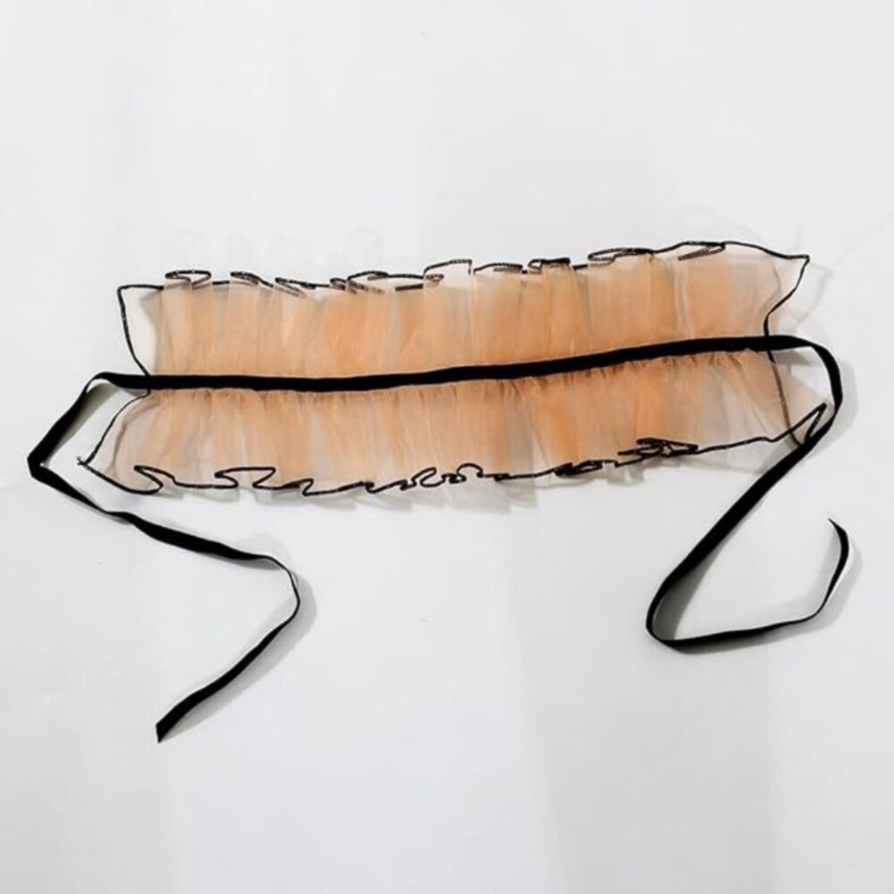 Women's Renaissance Ruff  Cream Collar - Picture 5 of 6